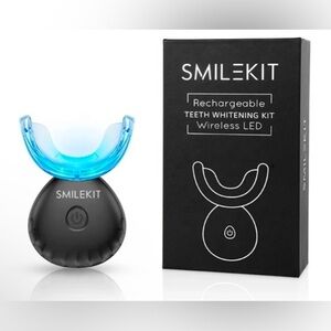 Wireless LED Dental Smilekit Rechargeable Teeth Whitening Kit Home Mouthpiece